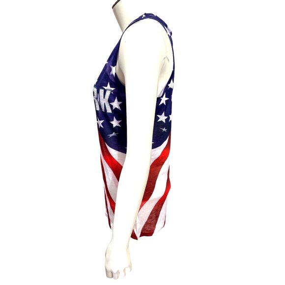 Sweet Gisele XLG American Flag Tank Top New York Rhinestone City Street Glam POP - Picture 4 of 12
